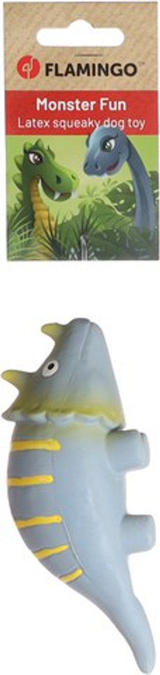 Flamingo f-522780 - Jouet Dinosaure en Latex avec Sifflet pour Chiens