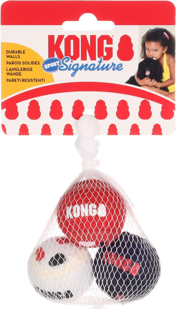 Kong® f-522769 - Kong® Balle Silencieuse Multicolore pour Chiens Actifs