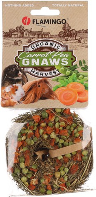 Flamingo f-210416 - Friandises Donut de foin avec des pois & carotte