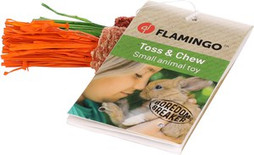 Flamingo f-210384 - Natural Corn & Paper Rodent Dental Nibble Toy