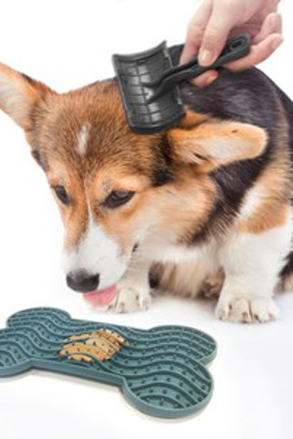 Flamingo f-522920 - Tapis à lécher Pétrol