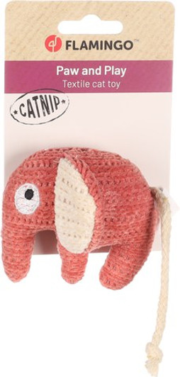 Flamingo f-561477 - Red Catnip Elephant Toy for Cats