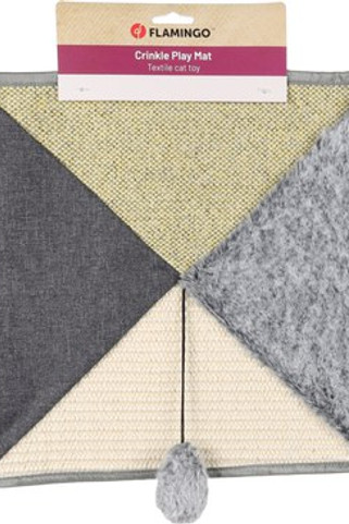 Flamingo f-561492 - Jouet Chat Sisal avec Balle Jaune et Bruit