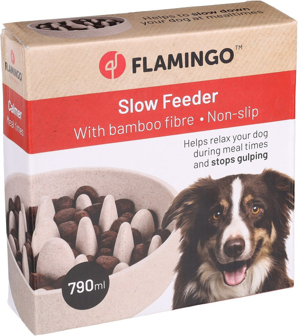 Flamingo f-522976 - Gamelle pour la nourriture et l'eau Slow feeder Rond