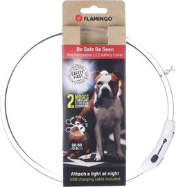 Flamingo f-523055 - Collier Lumineux Multicolore Raina pour Chiens