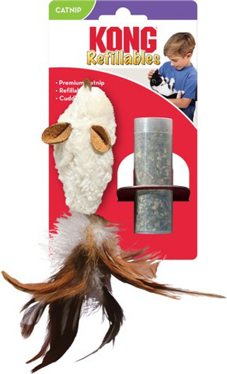 Kong® f-561509 - Kong Catnip Refillable Feather Toy for Cats