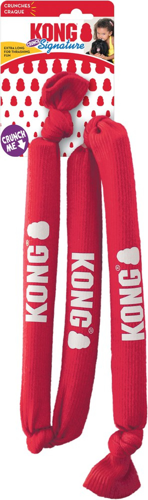 Kong® f-523037 - Jouet Rouge Kong® pour Chiens avec Son Croustillant