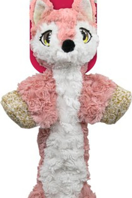 Kong® f-523035 - Kong Plush Pink Fox Squeaky Dog Toy