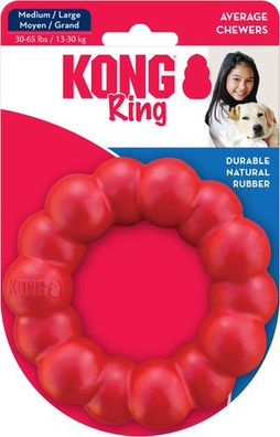 Kong® f-523028 - Jouet Anneau Rouge pour Chiens Enthousiastes