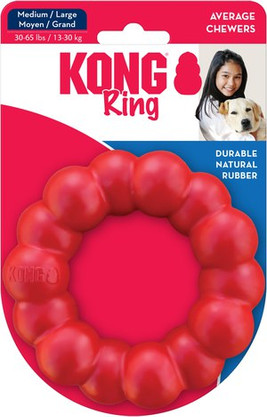 Kong® f-523028 - Jouet Anneau Rouge pour Chiens Enthousiastes