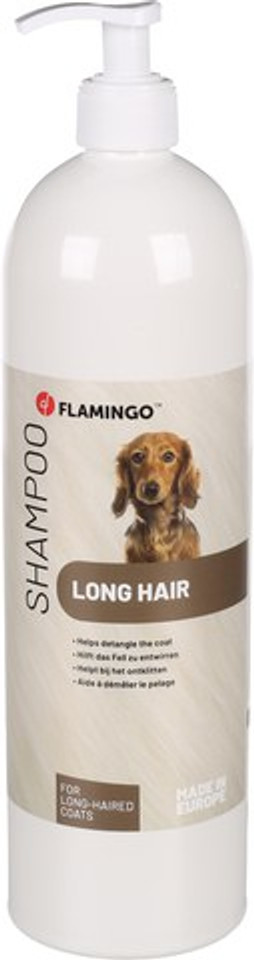 Flamingo f-523075 - Shampoing Races à poils longs 1 L