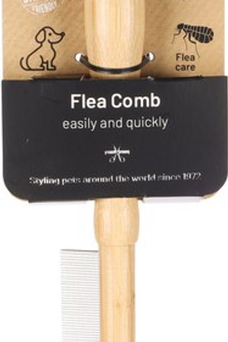 Flamingo f-523065 - Peigne Anti-Puces en Bambou Écologique pour Chiens