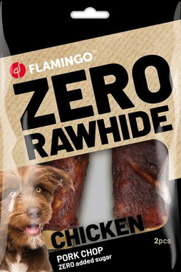 Flamingo f-523106 - Friandises Côteavec poulet & avec porc 40gr / 2 pcs 80gr