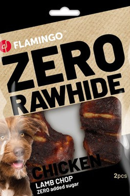 Flamingo f-523107 - Friandises Côteletteavec poulet & Agneau 40gr / 2 pcs 80gr