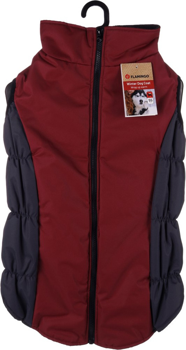Flamingo f-523166 - Manteau Hivernal Bordeaux pour Chiens Confortable
