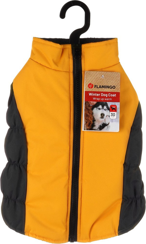 Flamingo f-523155 - Manteau Hivernal Jaune pour Chiens avec Protection Complète