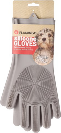 Flamingo f-523203 - Gant de Soin et Massage pour Chiens Propo