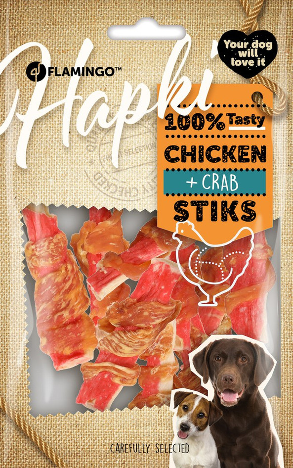 Flamingo f-523257 - Friandises Bâton avec poulet & Crabe