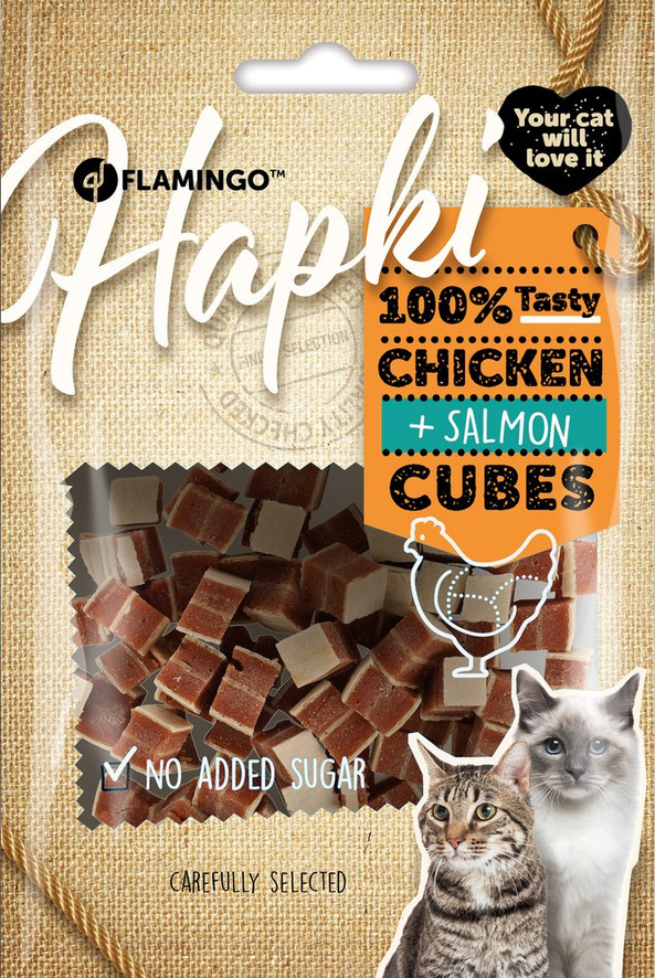 Flamingo f-561529 - Friandises Petits blocs avec poulet & avec saumon