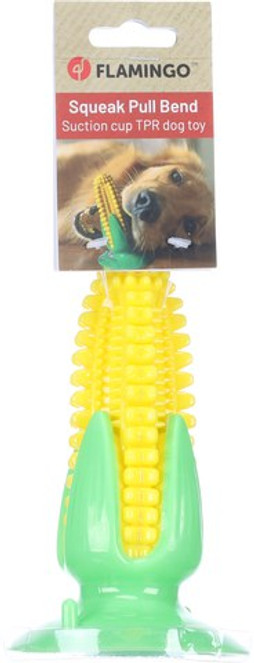 Flamingo f-523317 - Jouet Canin Maïs Siffleur à Ventouse