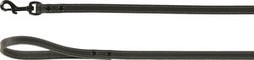 Flamingo f-523288 - Laisse Élégante en Cuir Noir de Montana