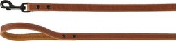 Flamingo f-523291 - Laisse en Cuir Cognac Montana Rivetée