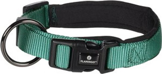 Flamingo f-523363 - Collier Abbi Confort Vert Foncé pour Chiens