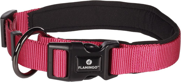 Flamingo f-523347 - Collier Confort Cerise pour Chiens