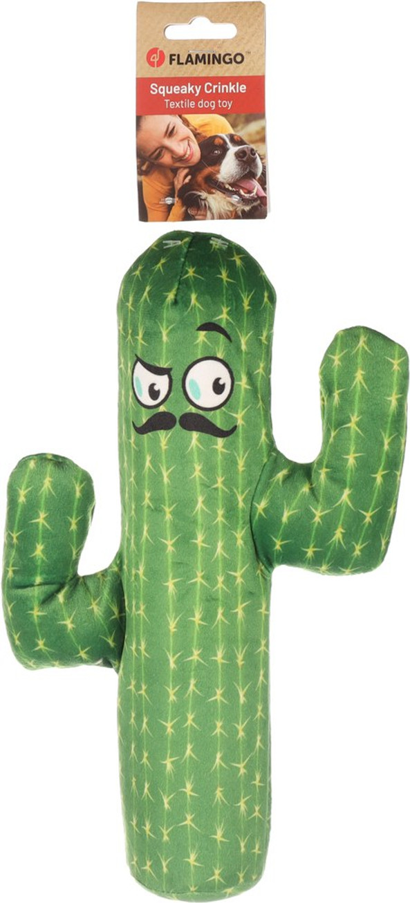 Flamingo f-523328 - Krukka Cactus Squeaky Dog Toy with Crunchy Sound