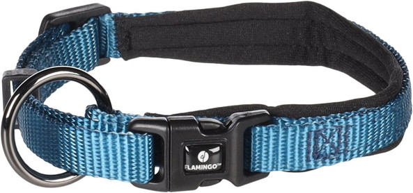 Flamingo f-523379 - Comfortable Dark Blue Neoprene Dog Collar
