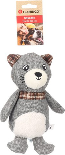 Flamingo f-523552 - Britta the Raccoon Squeaky Dog Toy