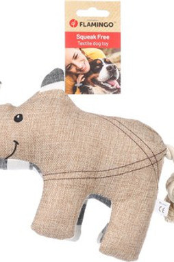 Flamingo f-523565 - Jouet Rhinocérus avec corde