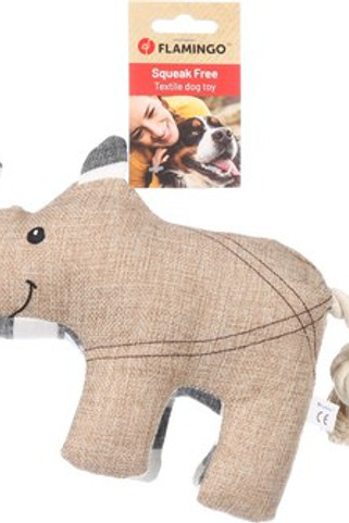 Flamingo f-523565 - Jouet Rhinocérus avec corde