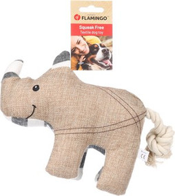 Flamingo f-523565 - Jouet Rhinocérus avec corde