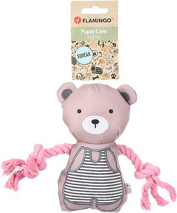 Flamingo f-523625 - Jouet Chiot Ours avec corde