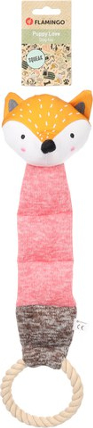 Flamingo f-523620 - Jouet Chiot Renard avec corde