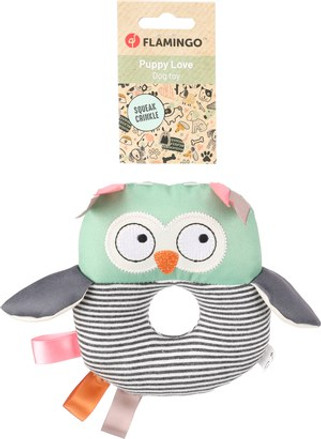 Flamingo f-523619 - Jouet Interactif Hibou pour Chiot avec Sons Amusants