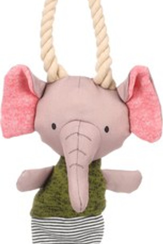 Flamingo f-523621 - Jouet Chiot Éléphant avec corde