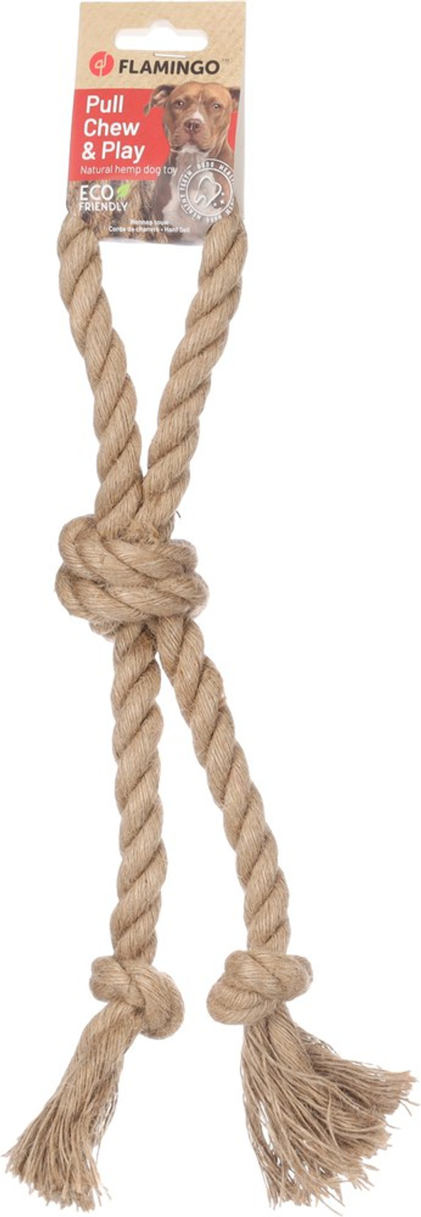 Flamingo f-523593 - JouetCorde à tirer avec 3 noeuds
