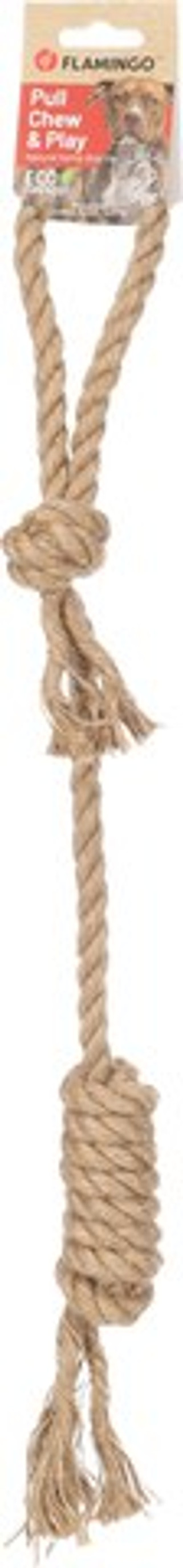 Flamingo f-523592 - JouetCorde à tirer avec 2 noeuds Twist