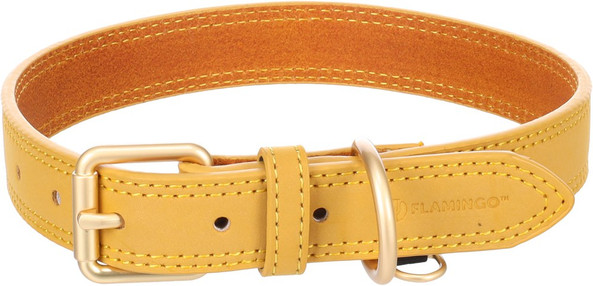 Flamingo f-523639 - Collier Élégant en Cuir pour Chiens Virginia