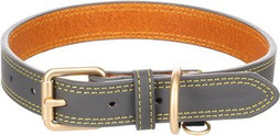 Flamingo f-523645 - Collier Élégant en Cuir pour Chiens Virginia Grey