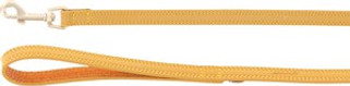 Flamingo f-523640 - Laisse en Cuir Jaune Élégante pour Chiens