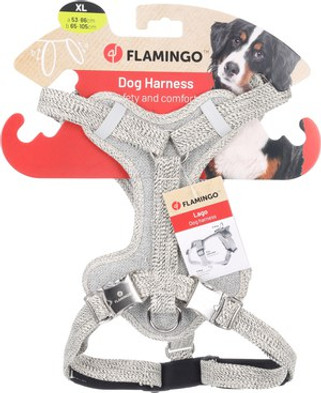 Flamingo f-523793 - Harnais Harnais H Blanc & Noir