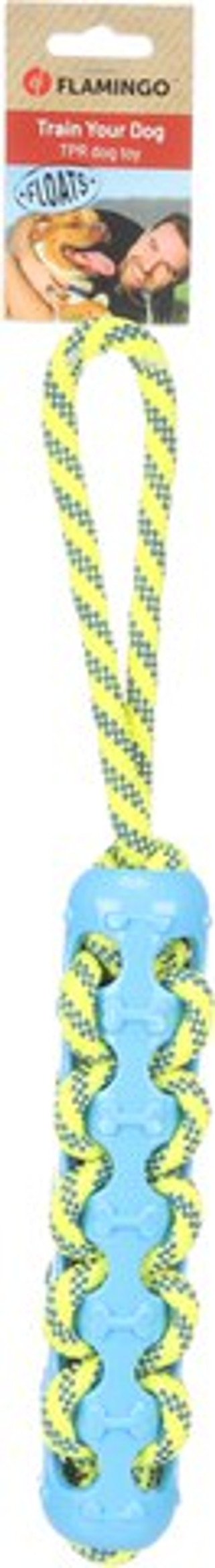 Flamingo f-523975 - Jouet Corde à tirer Bleu & Jaune