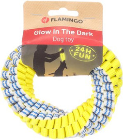 Flamingo f-523979 - Jouet Anneau Bleu & Jaune