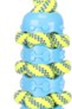 Flamingo f-523976 - Jouet Corde à tirer Bâton Bleu & Jaune