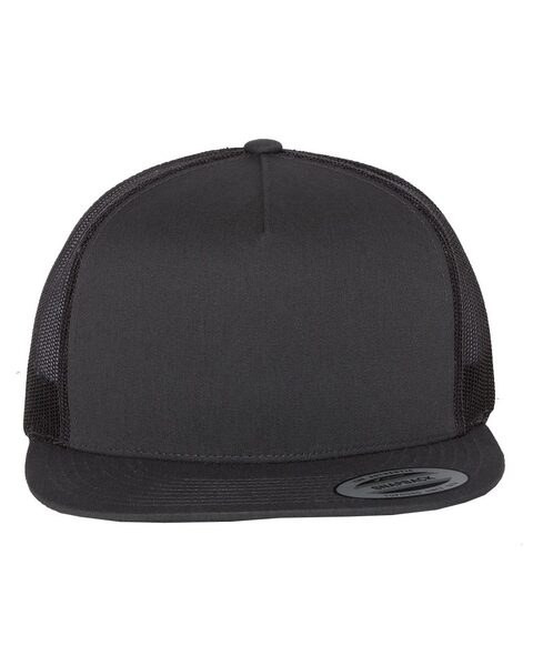 Yupoong 6601 - Classics® Low Profile Trucker Cap - Black | Wordans USA