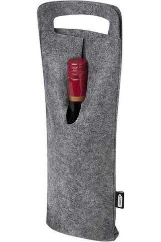 Sac à vin Felta de 75 cl en feutrine recyclée certifié GRS - EgotierPro 120665