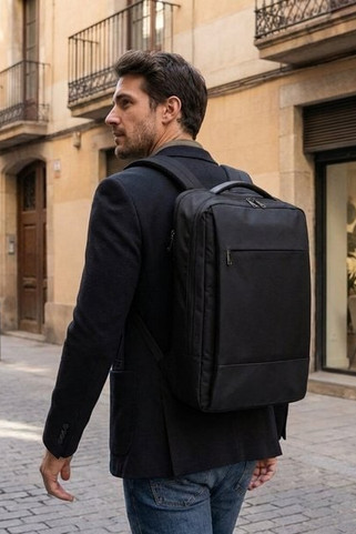 Expedition Pro 17" GRS recycled expandable laptop backpack 35L - EgotierPro 130057